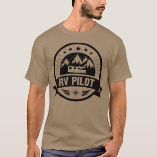 T-shirt RV Pilot Funny Motorhome RV Travel for Men