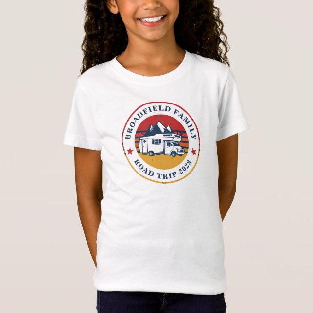 T-Shirt RV Road Trip Camping Correspondance Vacances famil (Devant)