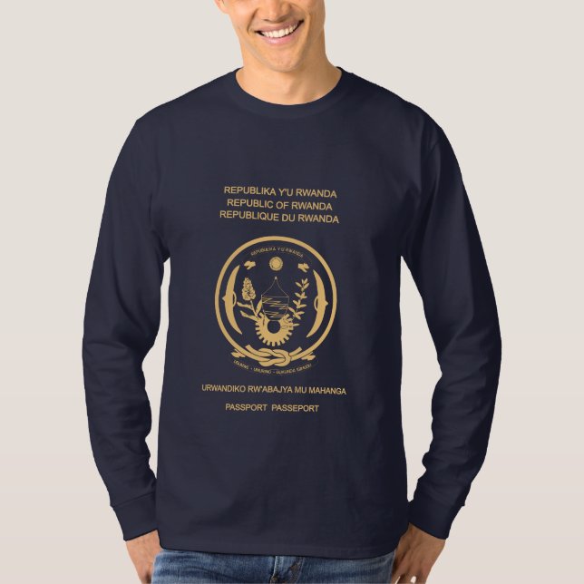 T-shirt   Rwanda passport (Devant)