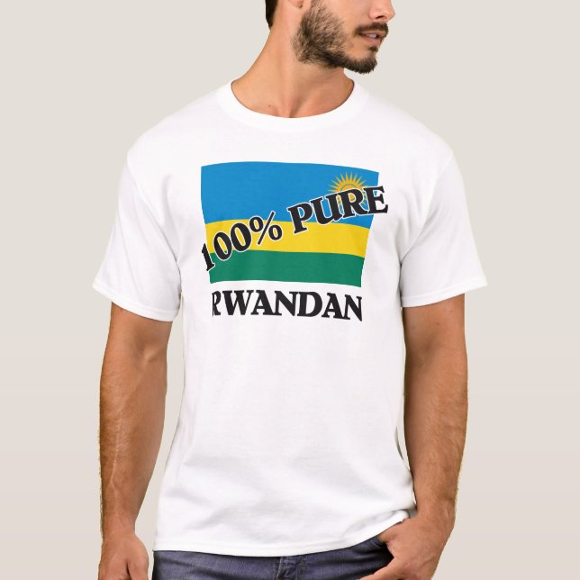T-shirt RWANDAIS de 100 pour cent (Devant)