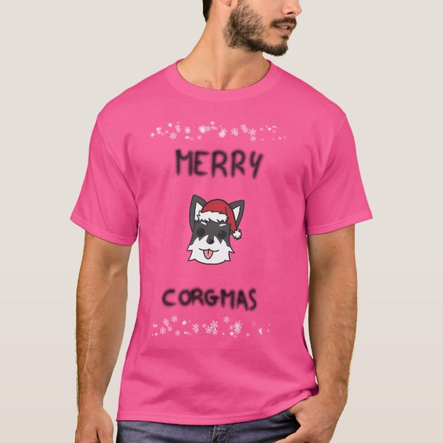 T-shirt Rwby Zwei Noël Joyeux Corgmas (Devant)