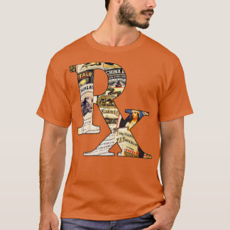 T-shirt Rx Pharmacie Rétro Pharmacie Vintage Annonces Apot