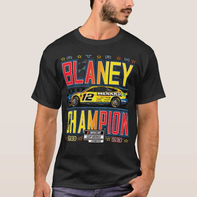 T-shirt Ryan Blaney 2023 Championne de la série Nascar Cup (Devant)