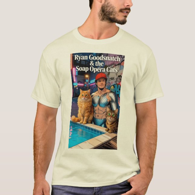 T-shirt Ryan Goodsnatch & les chats de feuilleton (Devant)