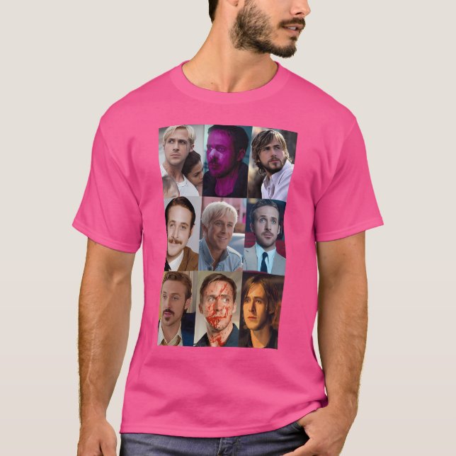 T-shirt Ryan Gosling Collage (Devant)