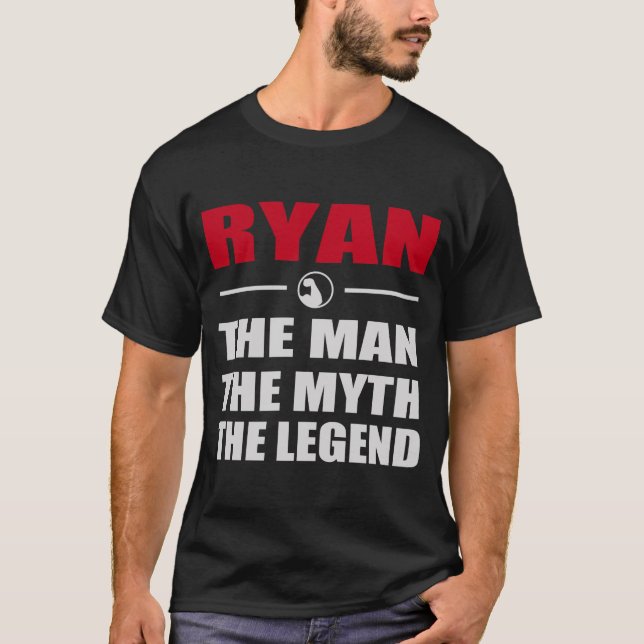 T-SHIRT RYAN L'HOMME LE MYTHE LA LÉGENDE (Devant)