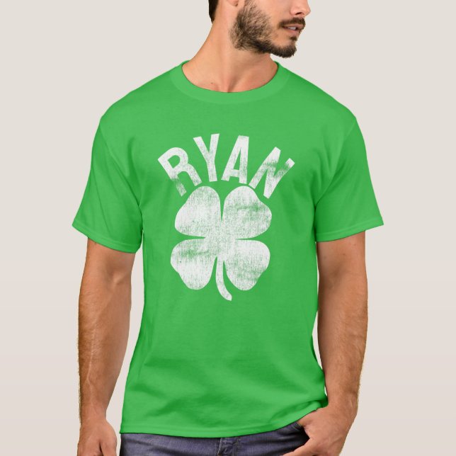 T-shirt Ryan - Nom de famille Correspondant St. Patrick's  (Devant)
