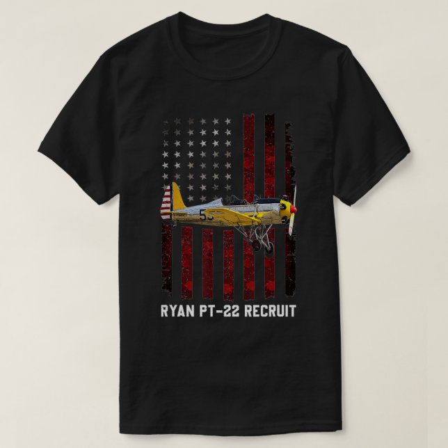T-shirt Ryan pt 22 recruter pt22 avion (Design devant)