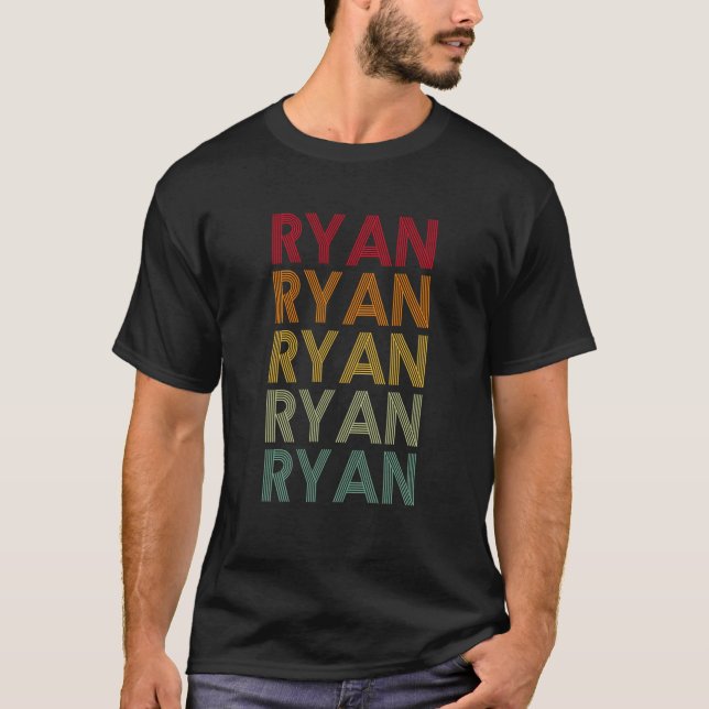 T-shirt Ryan Retro Nom Humour Surnom (Devant)
