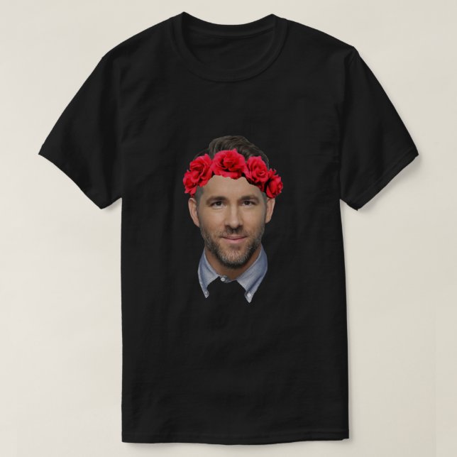 T-shirt Ryan Reynolds Flower Crown Classic (Design devant)