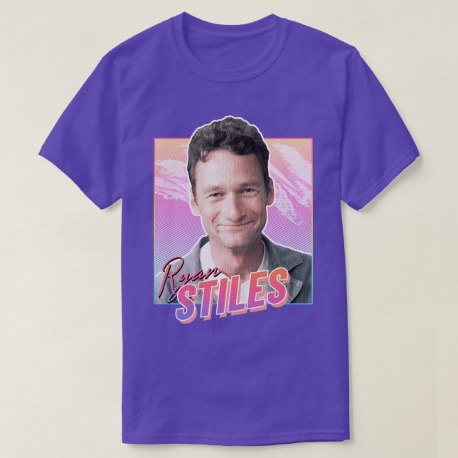 T-shirt Ryan Stiles 80s design (Design devant)