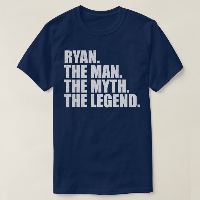 T-shirt RyanRyan Nom Ryan prénom Ryan (Design devant)