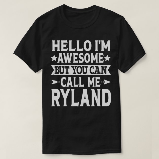 T-shirt Ryland Funny Hommes Prénom Bonjour Je suis un appe (Design devant)