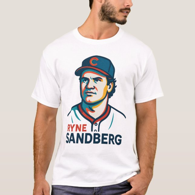 T-shirt Ryne Sandberg Portrait (Devant)