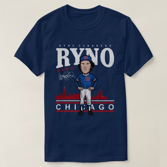 T-shirt Ryne Sandberg Toon (Design devant)