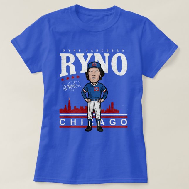 T-shirt Ryne Sandberg Toon (Design devant)