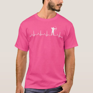 T-shirt Rythme Cardiaque d'Archerie Ekg Pouls Amateur d'Ar