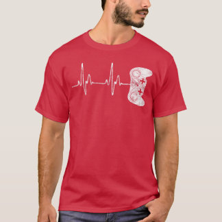 T-shirt Rythme cardiaque de joueur jeune garçon Meneen ama