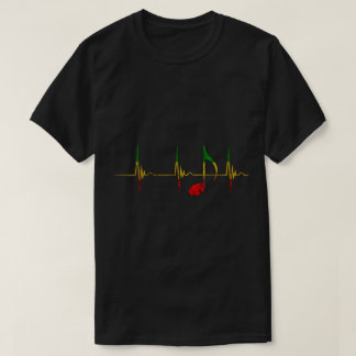 T-shirt Rythme Musical Note d'Art Rasta
