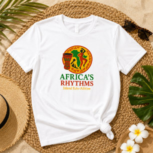 T-shirt Rythmes Africains Élégants Danse Tribale au Tambou