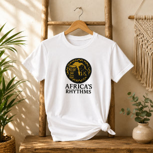 T-shirt Rythmes Africains Élégants Danse Tribale au Tambou