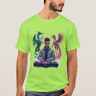 T-shirt Rythmes Mystiques : Conception de Fantaisie DJ Fut