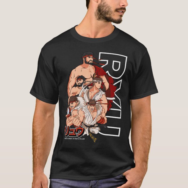 T-shirt Ryu friend family (Devant)