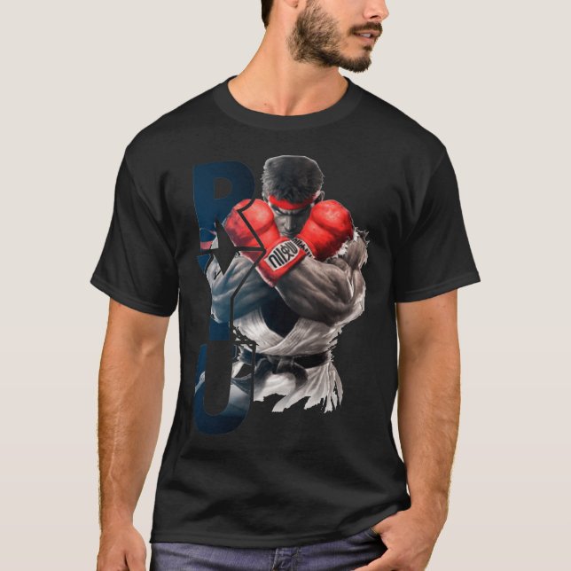 T-shirt Ryu Street Fighter Xtream Combat Intimidation SFV  (Devant)