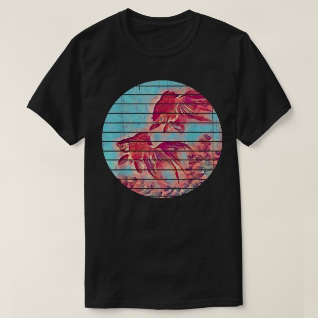 T-shirt Ryukin Goldfish Japan Japanese Art  (Design devant)