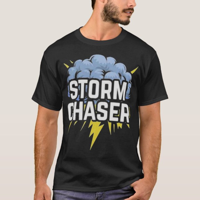 T-shirt S2 Chasse à l'orage Chasseur de tempête (125) (Devant)