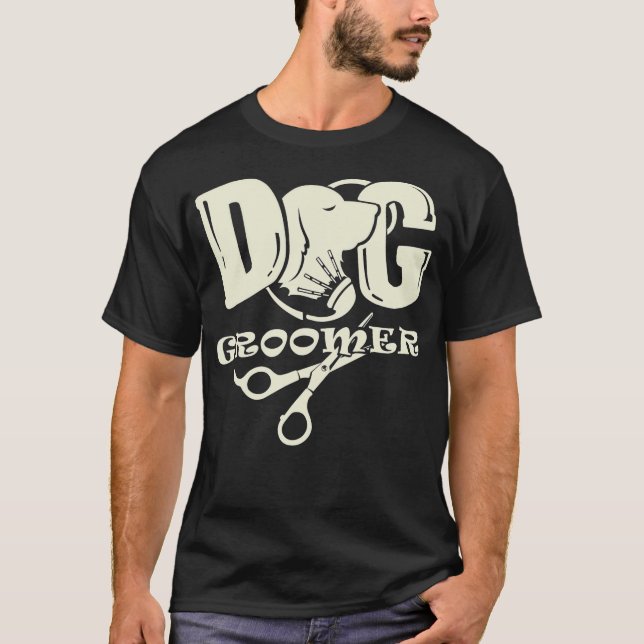 T-shirt S2 Chien Grooming Chien Groomer (101) (Devant)