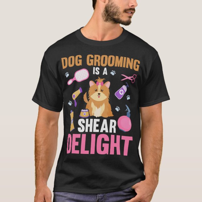 T-shirt S2 Chien Grooming Chien Groomer (102) (Devant)