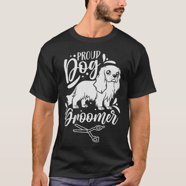 T-shirt S2 Chien Grooming Chien Groomer (125) (Devant)