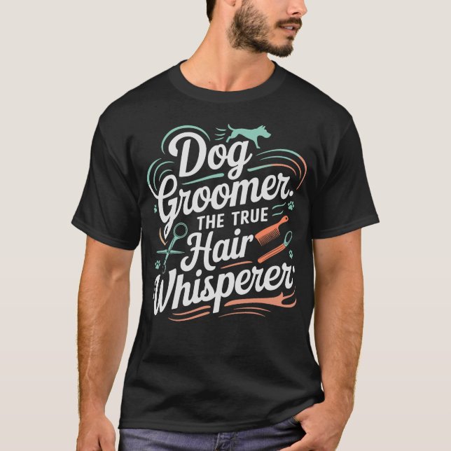 T-shirt S2 Chien Grooming Chien Groomer (130) (Devant)
