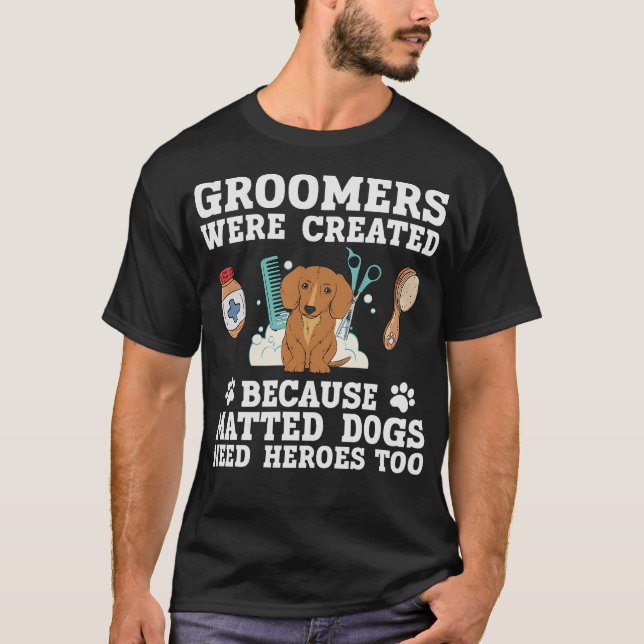 T-shirt S2 Chien Grooming Chien Groomer (16) (Devant)