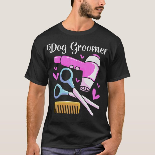 T-shirt S2 Chien Grooming Chien Groomer (54) (Devant)