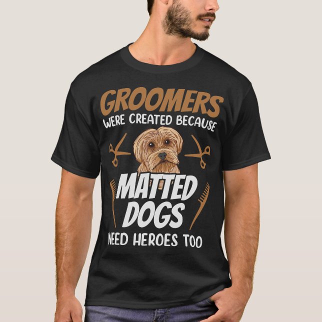 T-shirt S2 Chien Grooming Chien Groomer (64) (Devant)
