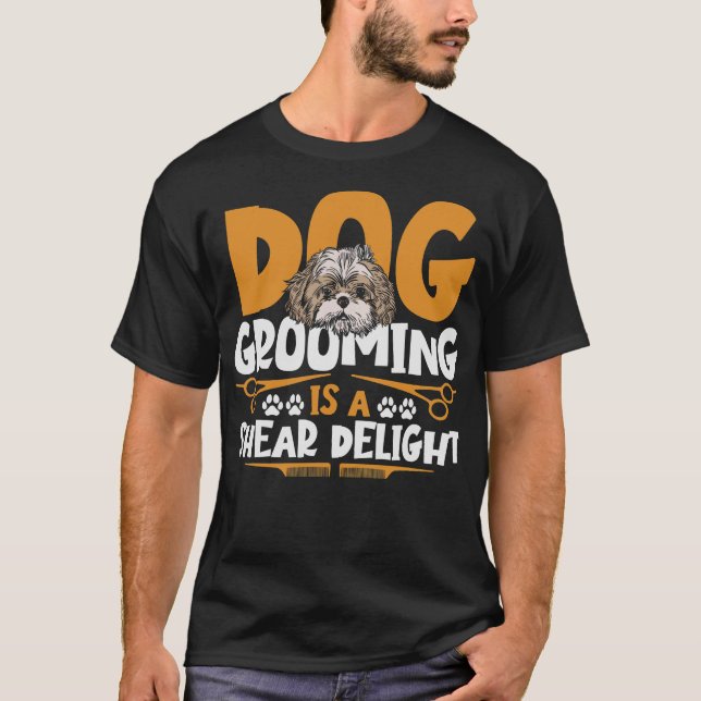 T-shirt S2 Chien Grooming Chien Groomer (66) (Devant)