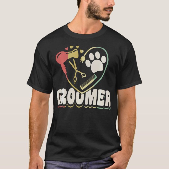 T-shirt S2 Chien Grooming Chien Groomer (85) (Devant)