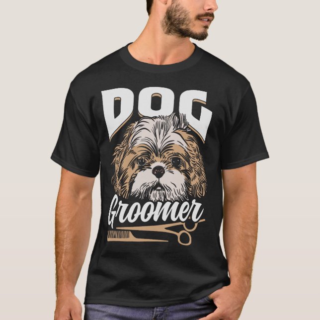 T-shirt S2 Chien Grooming Chien Groomer (88) (Devant)