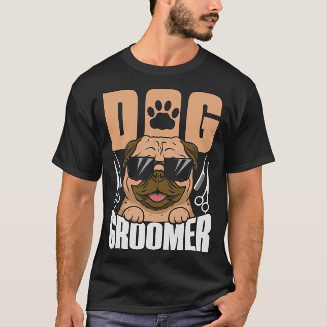 T-shirt S2 Chien Grooming Chien Groomer (89) (Devant)