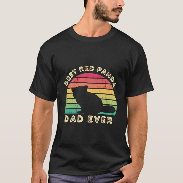 T-shirt S Best Red Panda Dad Ever Father'S Day (Devant)