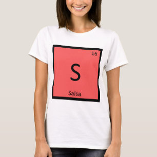 T-shirt S - Chimie des Condiments de Salsa Tableau Périodi
