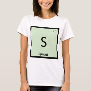 T-shirt S - Chimie des légumes germés Tableau périodique