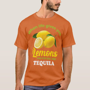 T-shirt S Demander Du Sel Tequila Du Citron Drôle