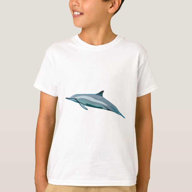 T-shirt S est pour Dauphin Spinner (Devant)