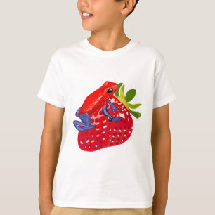T-shirt S est pour fraise Poison Dart Frog