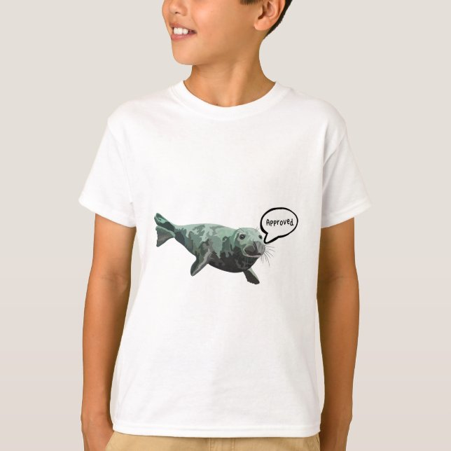 T-shirt S est pour le phoque (Devant)