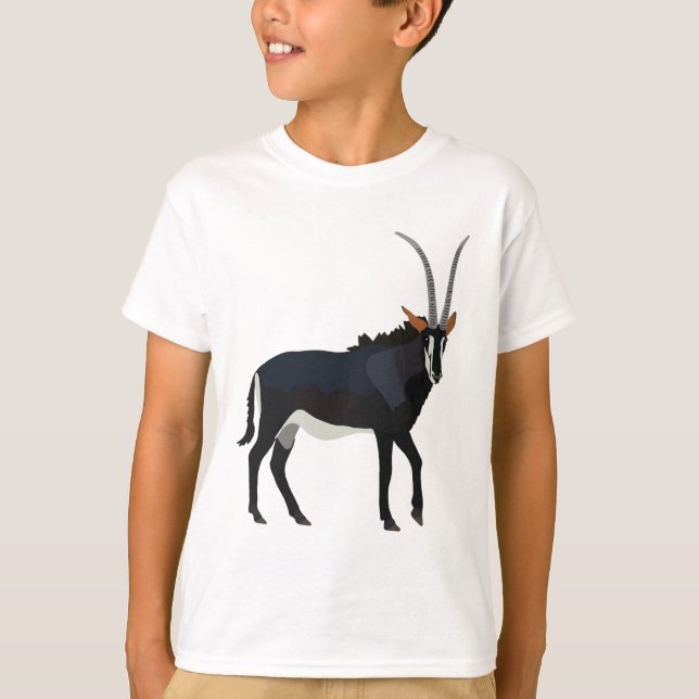 T-shirt S est pour Sable Antelope (Devant)
