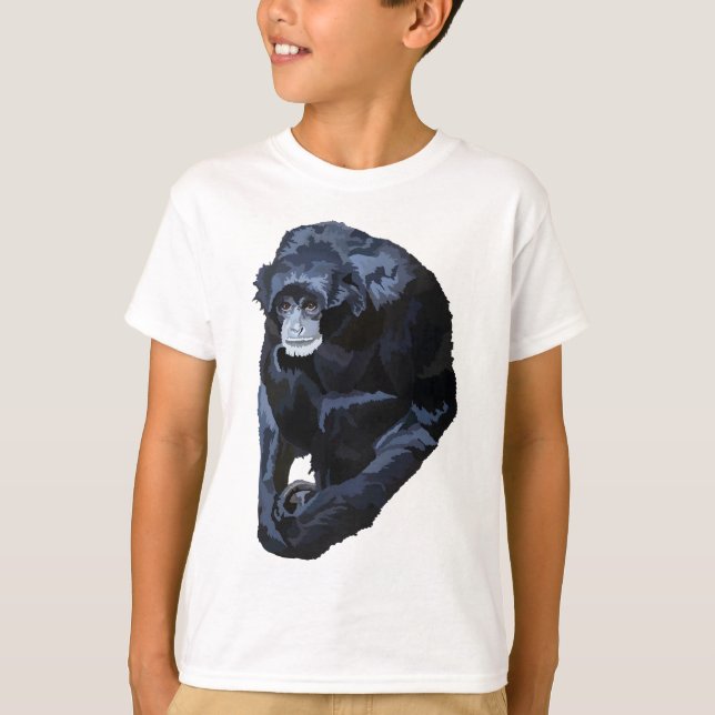 T-shirt S est pour Siamang Gibbon (Devant)